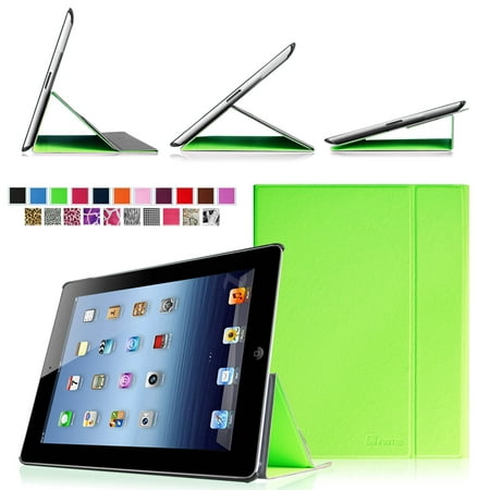 Fintie Smart Book Cover Case Supports Three Viewing Angles for Apple iPad 2, iPad 3 & iPad with Retina Display, Green