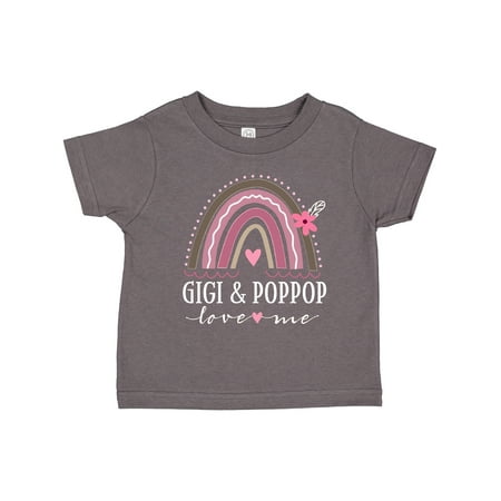 Inktastic Gigi and PopPop Love Me Rainbow Gift Toddler Toddler Girl T-Shirt 
Inktastic Gigi and PopPop Love Me Rainbow Gift Toddler Toddler Girl T-Shirt