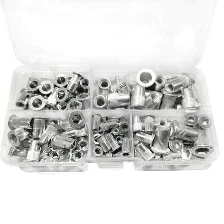 100pcs Aluminum Rivet Nut Exquisite Threaded Rivet Insert Nut Firm Threaded Heat Set Insert Nut
100pcs Aluminum Rivet Nut Exquisite Threaded Rivet Insert Nut Firm Threaded Heat Set Insert Nut