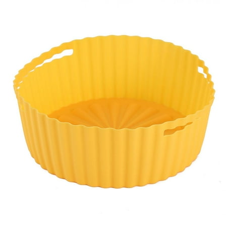 Soft Cooking Reusable Grill Pot Tray Baking Basket For Air Fryer Foldable Silicone Pot Replacement Liners YELLOW 7.5INCH
Soft Cooking Reusable Grill Pot Tray Baking Basket For Air Fryer Foldable Silicone Pot Replacement Liners YELLOW 7.5INCH