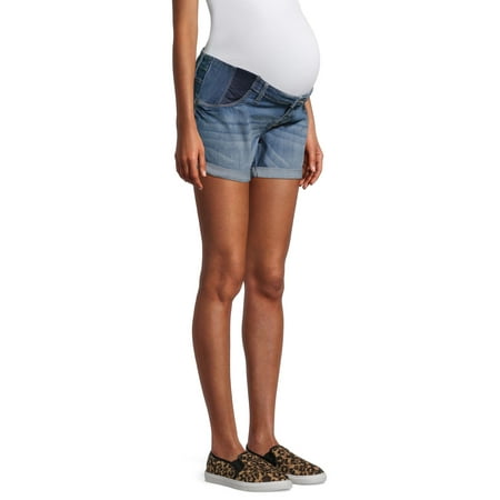 Planet Motherhood Maternity Women s Shorts with Side Panel