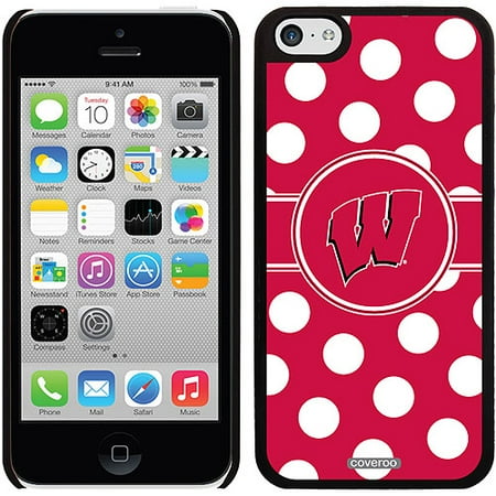 University of Wisconsin Polka Dots Design on iPhone 5c Thinshield Snap-On Case by Coveroo