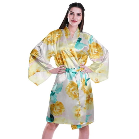 Moomaya Printed Womens Kimono Sleeve Robes Satin Silk Getting Ready Bridal Robe Coverup
Moomaya Printed Womens Kimono Sleeve Robes Satin Silk Getting Ready Bridal Robe Coverup