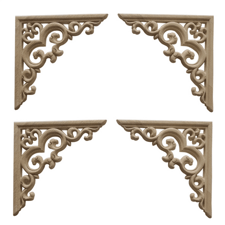 4PCS Unpainted Wooden Mouldings Decal European Wood Appliques for Furniture Cabinet Flower Wood Carving Decorative 10Cm
4PCS Unpainted Wooden Mouldings Decal European Wood Appliques for Furniture Cabinet Flower Wood Carving Decorative 10Cm