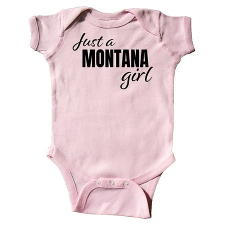 Inktastic Just a Montana Girl Born and Raised Gift Baby Girl Bodysuit