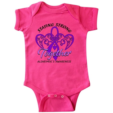 Inktastic Staying Strong Together Alzheimer s Awareness Purple Ribbon Gift Baby Boy or Baby Girl Bodysuit
Inktastic Staying Strong Together Alzheimer s Awareness Purple Ribbon Gift Baby Boy or Baby Girl Bodysuit