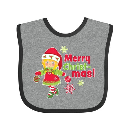 Inktastic Merry Christmas Elf with Blonnde Hair and Snowflakes Gift Baby Girl Bib
Inktastic Merry Christmas Elf with Blonnde Hair and Snowflakes Gift Baby Girl Bib