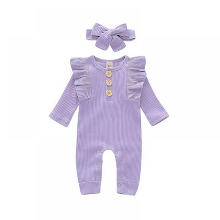 Baby Girls Clothes Newborn Infant Girl Ruffle Long Sleeve Romper Jumpsuit Bowknot Headband
Baby Girls Clothes Newborn Infant Girl Ruffle Long Sleeve Romper Jumpsuit Bowknot Headband