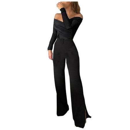 YFPWM Fall Bodysuit for Women Purple Romper Fall Romper Shapewear Bodysuit Casual Loose Long Bib Pants Casual Baggy Denim Bib Overalls Elegant Solid Off Shoulder Raglan Sleeve Long Jumpsuit
YFPWM Fall Bodysuit for Women Purple Romper Fall Romper Shapewear Bodysuit Casual Loose Long Bib Pants Casual Baggy Denim Bib Overalls Elegant Solid Off Shoulder Raglan Sleeve Long Jumpsuit