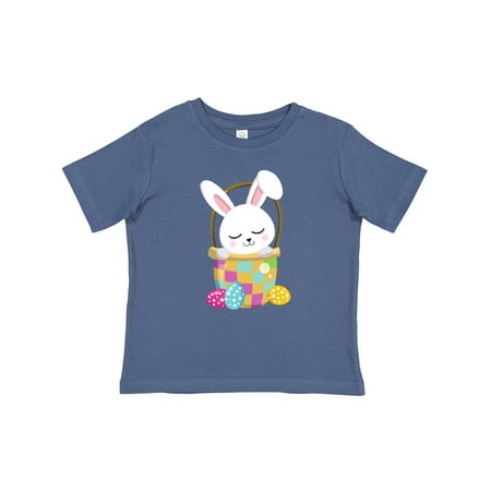 Inktastic Easter White Bunny Cute Bunny Easter Eggs Gift Baby Boy or Baby Girl T-Shirt