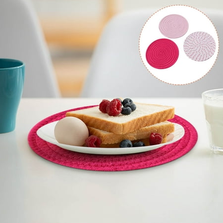 Potholders Set Trivets Set Cotton Thread Weave Hot Pot Holders Set (Set Of 3) Stylish Hot Mats Spoon Rest for Cooking and Baking By Diameter 7 Inches
Potholders Set Trivets Set Cotton Thread Weave Hot Pot Holders Set (Set Of 3) Stylish Hot Mats Spoon Rest for Cooking and Baking By Diameter 7 Inches