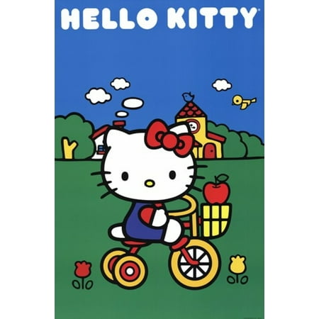 Hello Kitty - Bike Scene Poster Print (24 x 36)