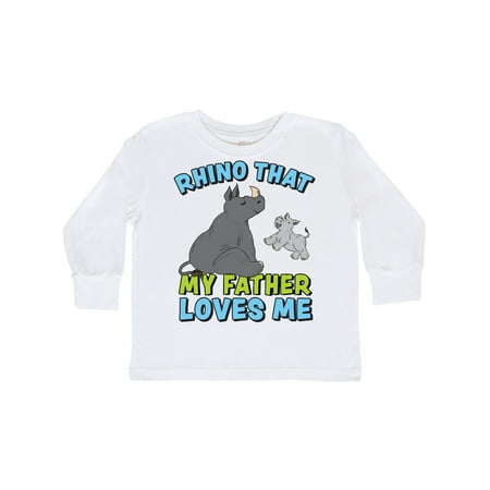 Inktastic Rhino That My Father Loves Me with Cute Rhinos Gift Toddler Boy or Toddler Girl Long Sleeve T-Shirt
Inktastic Rhino That My Father Loves Me with Cute Rhinos Gift Toddler Boy or Toddler Girl Long Sleeve T-Shirt