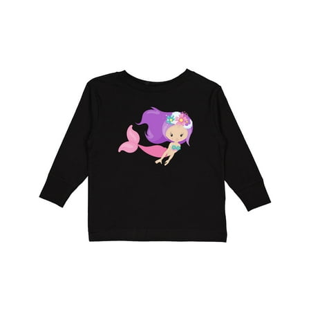 Inktastic Cute Mermaid Little Mermaid Flowers Purple Hair Gift Toddler Toddler Girl Long Sleeve T-Shirt
Inktastic Cute Mermaid Little Mermaid Flowers Purple Hair Gift Toddler Toddler Girl Long Sleeve T-Shirt