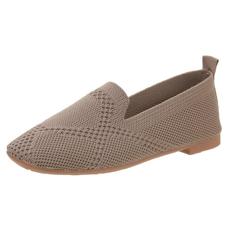 Fsqjgq Business Casual Shoes for Women Summer Ladies Fashion Square Toe Knit Hollow Out Breathable Flat Soft Sole Casual Shoes Handmade Leather Walking Casual Shoes Grey 41
Fsqjgq Business Casual Shoes for Women Summer Ladies Fashion Square Toe Knit Hollow Out Breathable Flat Soft Sole Casual Shoes Handmade Leather Walking Casual Shoes Grey 41