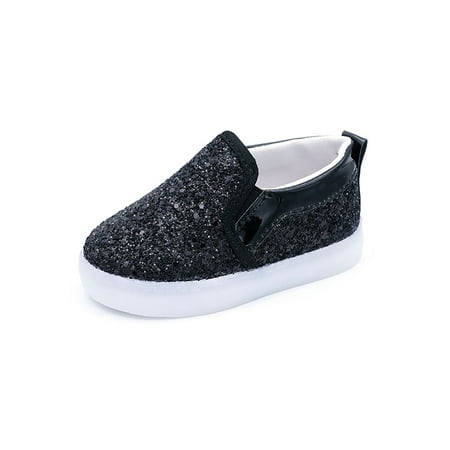Woobling Girls Sneakers Comfort Flats Non-slip Loafers Walking Casual Sneaker Lightweight Skate Shoes Slip On Breathable Black 6C
Woobling Girls Sneakers Comfort Flats Non-slip Loafers Walking Casual Sneaker Lightweight Skate Shoes Slip On Breathable Black 6C