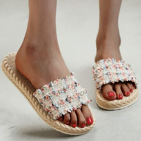 uikmnh Slippers for Women Women s Spring Summer Beach Casual Flat Slippers Sandals Beige 8.5
uikmnh Slippers for Women Women s Spring Summer Beach Casual Flat Slippers Sandals Beige 8.5
