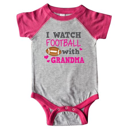 Inktastic I Watch Football with My Grandma Gift Baby Girl Bodysuit
