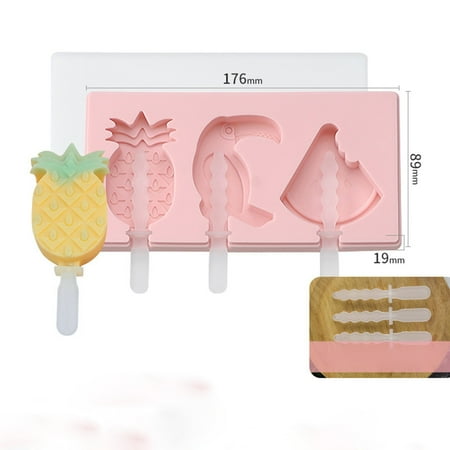 Dyfzdhu 3 Cell Ice Cream Maker Lolly Mould Tray Kitchen Frozen Ice Cream DIY Mold
Dyfzdhu 3 Cell Ice Cream Maker Lolly Mould Tray Kitchen Frozen Ice Cream DIY Mold