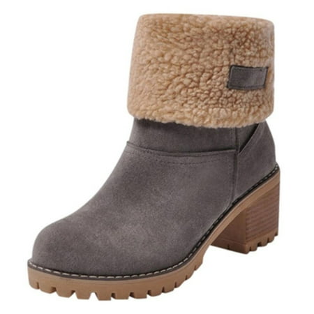 Women s Mid Tube Foldable Ankle Snow Boots Winter Warm Thickened Booties Mid Heels Cotton Shoes 35 Gray
Women s Mid Tube Foldable Ankle Snow Boots Winter Warm Thickened Booties Mid Heels Cotton Shoes 35 Gray