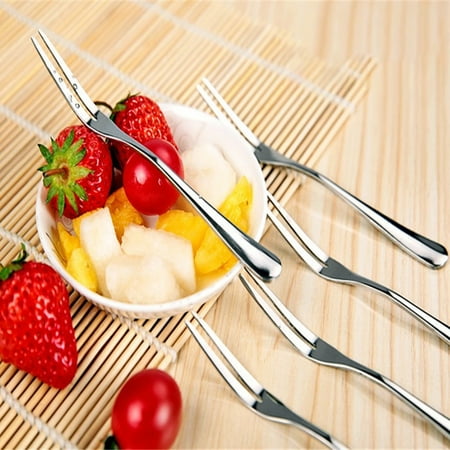 Fogcroll 10Pcs Dessert Fork Anti-rust Non-slip Handle Comfortable Grip Mirror Polish Unbreakable Dining Food Fork for Dining Room
Fogcroll 10Pcs Dessert Fork Anti-rust Non-slip Handle Comfortable Grip Mirror Polish Unbreakable Dining Food Fork for Dining Room