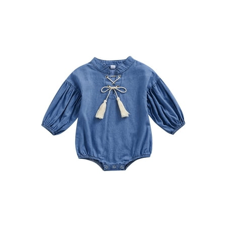 Ma&Baby Baby Denim Rompers Bodysuit Newborn Girls Puff Long Sleeve Drawstring Tassel Jumpsuits Outfit
Ma&Baby Baby Denim Rompers Bodysuit Newborn Girls Puff Long Sleeve Drawstring Tassel Jumpsuits Outfit