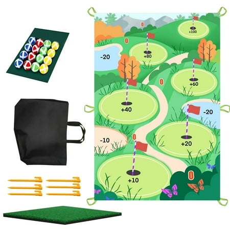 Golf Chipping Game Indoor Outdoor Golf Games for Adults & Teen Golf Chipping Game Mat with Chipping Mat and 16 Grip Balls Golf Game for Home Backyard Office Party Team
Golf Chipping Game Indoor Outdoor Golf Games for Adults & Teen Golf Chipping Game Mat with Chipping Mat and 16 Grip Balls Golf Game for Home Backyard Office Party Team