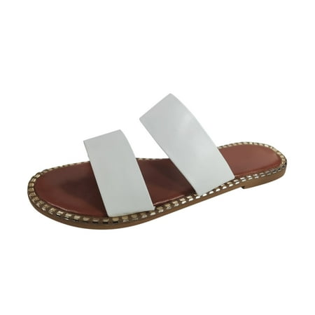 Slippers for Women Summer Fashion Womens Casual Shoes Folded Leather Bohemian Open Toe Flat Slippers Womens Slippers Pu White 40
Slippers for Women Summer Fashion Womens Casual Shoes Folded Leather Bohemian Open Toe Flat Slippers Womens Slippers Pu White 40