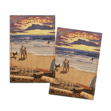 Manhattan Beach California Sunset Beach Scene (4x6 Birch Wood Postcards 2-Pack Stationary Rustic Home Wall Decor)
Manhattan Beach California Sunset Beach Scene (4x6 Birch Wood Postcards 2-Pack Stationary Rustic Home Wall Decor)