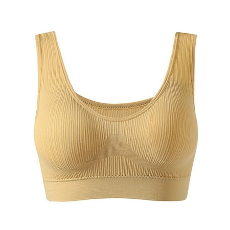 Baywell 2 Pack Seamless Sports Bra Wirefree Yoga Bra with Removable Pads for Women Skin 70/32D-110/48AB
Baywell 2 Pack Seamless Sports Bra Wirefree Yoga Bra with Removable Pads for Women Skin 70/32D-110/48AB