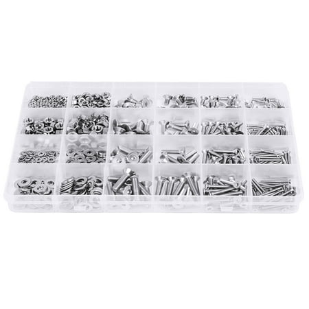 880pcs Screws Bolts Metal Durable Many Simple Boxed Screw Bolts Kits Tools for Home Store (Silver)
880pcs Screws Bolts Metal Durable Many Simple Boxed Screw Bolts Kits Tools for Home Store (Silver)