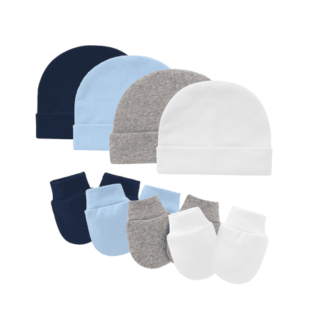 Tisoloow Baby Hats with Scratch Mittens Set Unisex Newborn Hospital Hats for Baby Boys Girls Cute Infant Beanie Caps Cotton Soft Baby Hat Navy&Light Blue&Light Grey&White One Size
Tisoloow Baby Hats with Scratch Mittens Set Unisex Newborn Hospital Hats for Baby Boys Girls Cute Infant Beanie Caps Cotton Soft Baby Hat Navy&Light Blue&Light Grey&White One Size