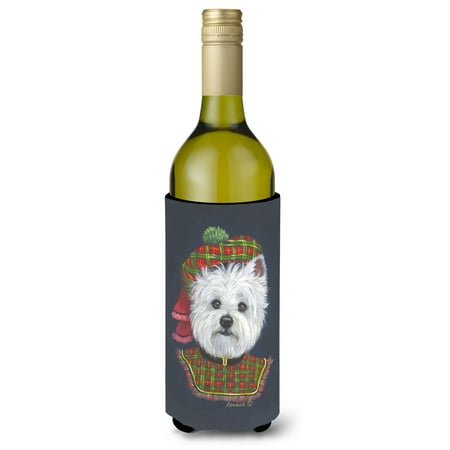 Westie Lad Plaid Wine Bottle Hugger