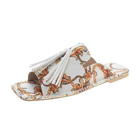 VerPetridure White Sandals Women Women s Casual Fashion Flower Tassel Decoration Flat Sandals And Slippers
VerPetridure White Sandals Women Women s Casual Fashion Flower Tassel Decoration Flat Sandals And Slippers