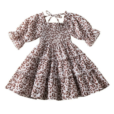 TAIAOJING Toddler Baby Girl Dress Kids Spring Summer Leopard Print Ruffle Short Sleeve Princess Dress For 3-4 Years
TAIAOJING Toddler Baby Girl Dress Kids Spring Summer Leopard Print Ruffle Short Sleeve Princess Dress For 3-4 Years