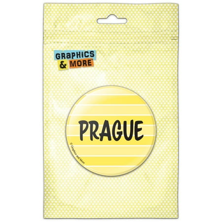 Prague Refrigerator Button Magnet