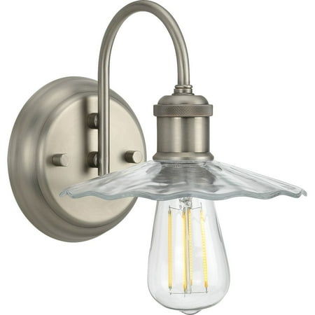 Fayette Collection One-Light Antique Nickel Clear Glass Farmhouse Bath Vanity Light
Fayette Collection One-Light Antique Nickel Clear Glass Farmhouse Bath Vanity Light