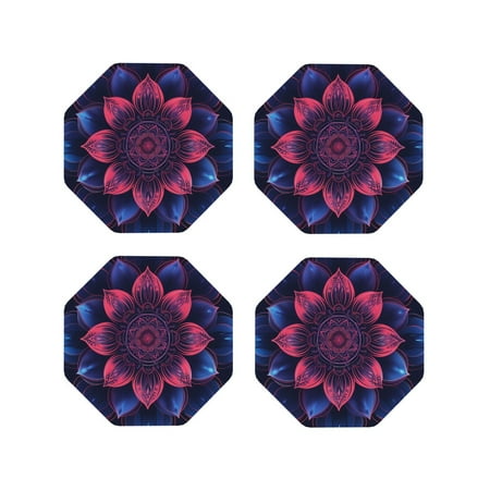 Leather Coasters Set of 4 - Bohemian Vintage Pattern Lightweight Non-Slip Drink Coasters for Desk Anti-Scalding Desk Cup Coasters for Office Table Decor Octagon
Leather Coasters Set of 4 - Bohemian Vintage Pattern Lightweight Non-Slip Drink Coasters for Desk Anti-Scalding Desk Cup Coasters for Office Table Decor Octagon