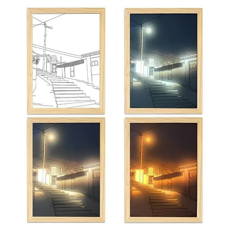 Haobuy LED Light Painting Night Light Bedside Lamp Atmosphere Lamp Table Light for Wall Decor Home Gift-B
Haobuy LED Light Painting Night Light Bedside Lamp Atmosphere Lamp Table Light for Wall Decor Home Gift-B