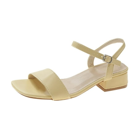 A0624 sandals for Women Fashion Summer Women s Sandals Mid Heel Chunky Heel Open Toe Buckle Solid Color Casual PU
A0624 sandals for Women Fashion Summer Women s Sandals Mid Heel Chunky Heel Open Toe Buckle Solid Color Casual PU