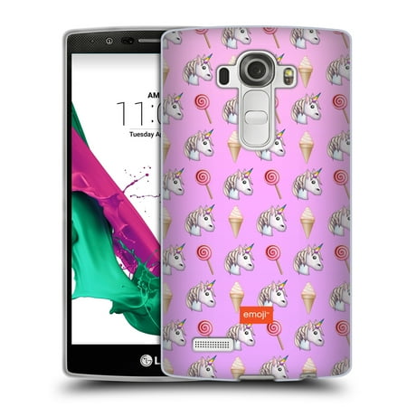 OFFICIAL EMOJI PASTEL UNICORNS SOFT GEL CASE FOR LG PHONES 1
