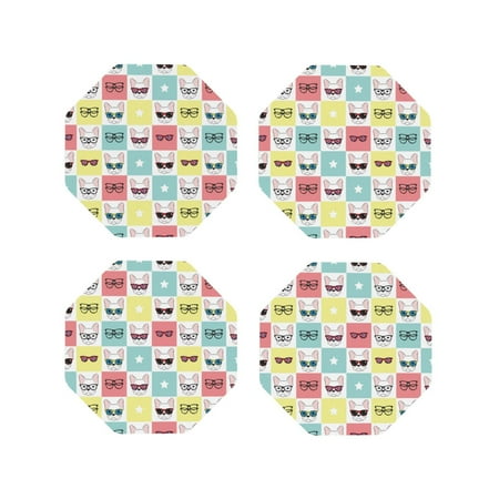Coasters Set of 4 - Cute French Bulldog A Drink Coasters for Tabletop Protection Leather Coasters for Living Room Decor and Housewarming Gift Octagon
Coasters Set of 4 - Cute French Bulldog A Drink Coasters for Tabletop Protection Leather Coasters for Living Room Decor and Housewarming Gift Octagon