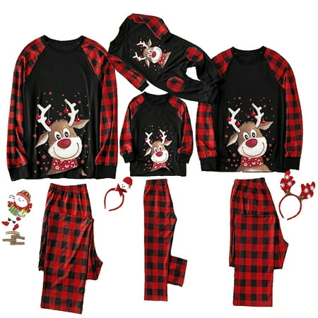 Viworld Christmas Pajamas for Family Cute Deer Print Long Sleeve PJS Set Soft Sleepwear
Viworld Christmas Pajamas for Family Cute Deer Print Long Sleeve PJS Set Soft Sleepwear
