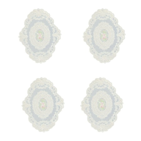 4 Pack Retro Lace Placemats French Crochet Doilies Handmade Embroidered Table Mats 12x16-In Beige Place Mats Cup Mat
4 Pack Retro Lace Placemats French Crochet Doilies Handmade Embroidered Table Mats 12x16-In Beige Place Mats Cup Mat