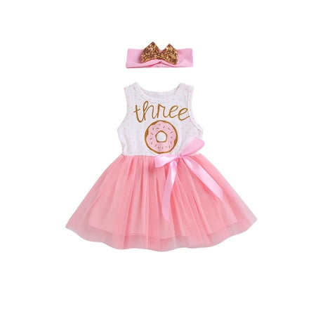 2Pcs Newborn Baby Kids Girls Birthday Skirt Dress Donut Pink Bowknot Print Top Tulle Tutu Dress Headband Outfit Set 0-3.5 Years
2Pcs Newborn Baby Kids Girls Birthday Skirt Dress Donut Pink Bowknot Print Top Tulle Tutu Dress Headband Outfit Set 0-3.5 Years