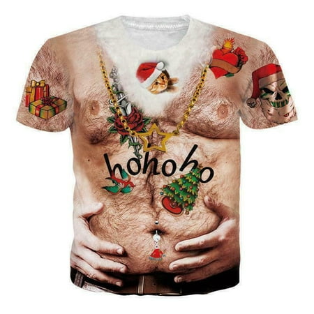 Christmas Costume 14D T-Shirt Womens/Mens Sexy Chest Muscle Bra Print Casual Tee
Christmas Costume 14D T-Shirt Womens/Mens Sexy Chest Muscle Bra Print Casual Tee