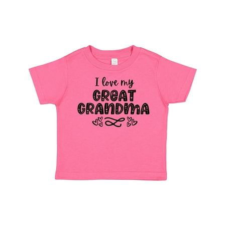 Inktastic I Love My Great Grandma with Hearts Gift Toddler Boy or Toddler Girl T-Shirt
Inktastic I Love My Great Grandma with Hearts Gift Toddler Boy or Toddler Girl T-Shirt