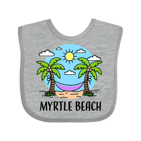 Inktastic Summer Vacation in Myrtle Beach Gift Baby Boy or Baby Girl Bib