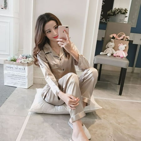 QWZNDZGR Pajamas For Women Summer Pyjamas Silk Pijama Suits Short sleeve Shorts Sleepwear Two-piece Satin Home Clothes Female Pajama Sets
QWZNDZGR Pajamas For Women Summer Pyjamas Silk Pijama Suits Short sleeve Shorts Sleepwear Two-piece Satin Home Clothes Female Pajama Sets
