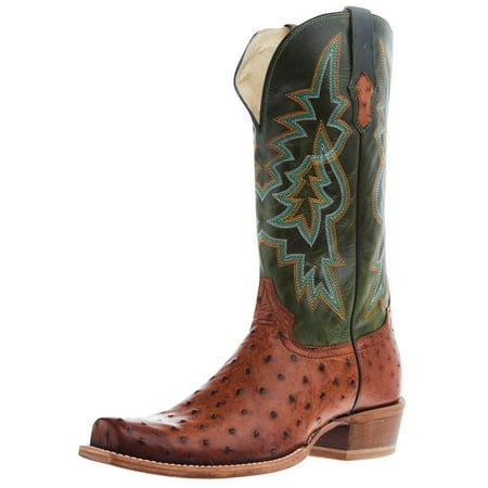 Tony Lama Men s Rylen Brandy Full Quill Ostrich Green Western Boots SA8268
Tony Lama Men s Rylen Brandy Full Quill Ostrich Green Western Boots SA8268